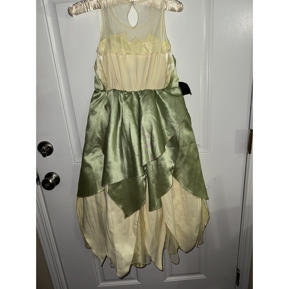 Disney Princess & the Frog Tiana Deluxe Costume Dress Size 7/8 Years Rare Style - Picture 8 of 12